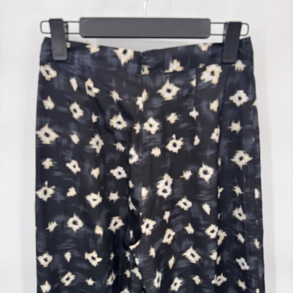 Urban Outfitters Wide Leg High Waist Satin Pants Womens 2 Black Gray Polyester - Picture 6 of 8